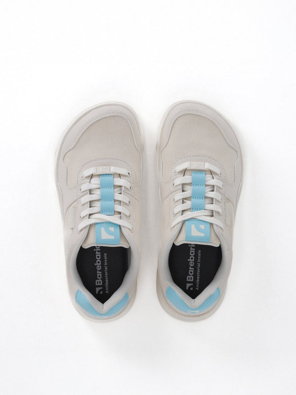 Barebarics Zing - Off-White & Blue barefoot sneaker – 5