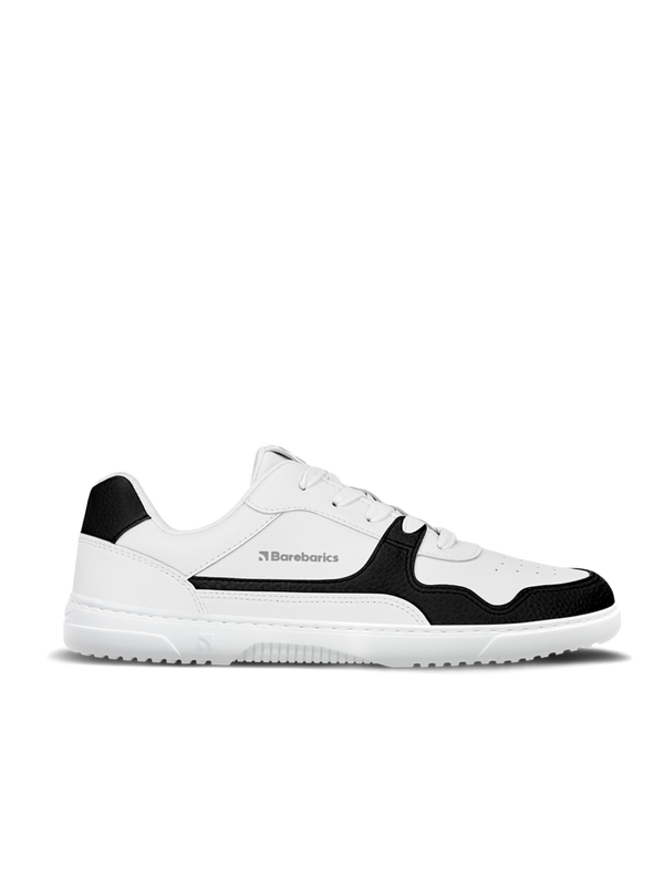 Barebarics Zing - White & Black barefoot sneaker – 1
