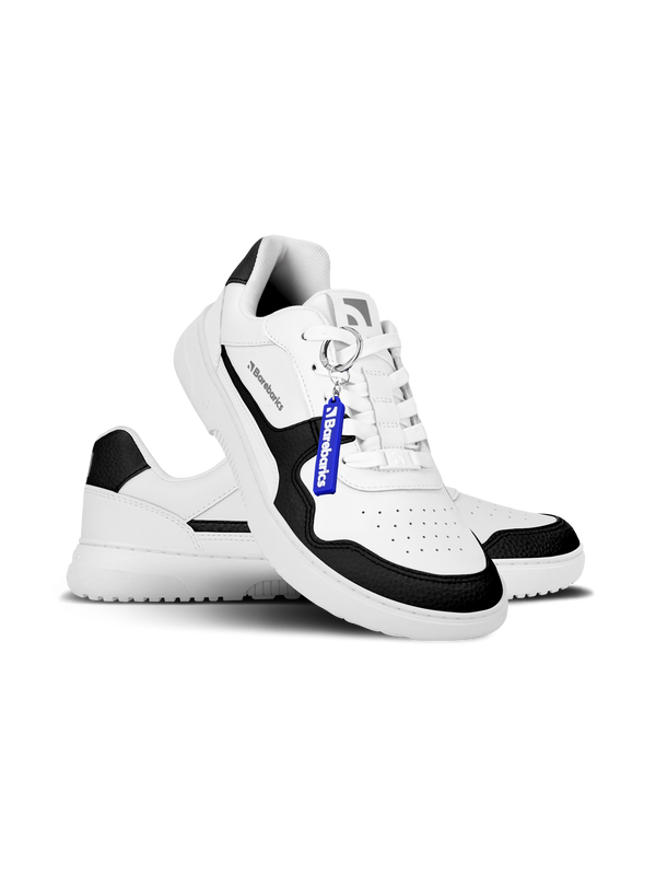 Barebarics Zing - White & Black barefoot sneaker – 11