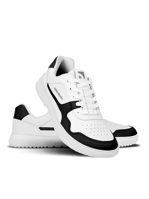 Barebarics Zing - White & Black barefoot sneaker – 3