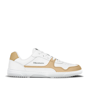 Barebarics Zing - White & Cream barefoot sneaker – 1