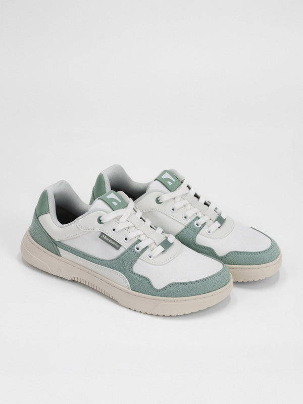 Barebarics Zing - White & Green barefoot sneaker – 3