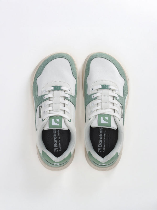 Barebarics Zing - White & Green barefoot sneaker – 5