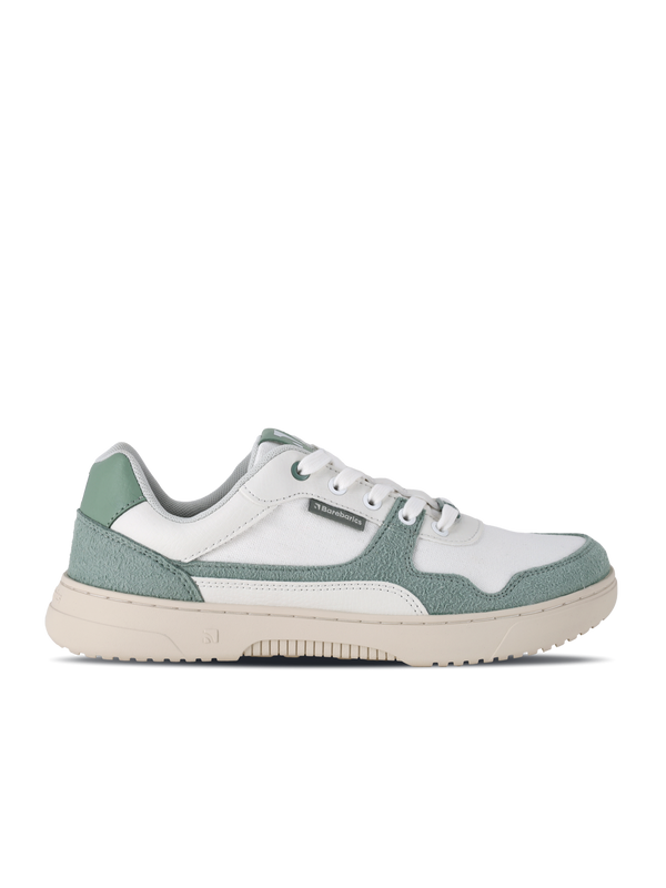 Barebarics Zing - White & Green barefoot sneaker – 1