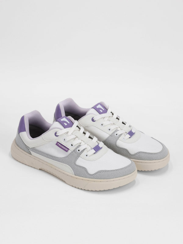 Barebarics Zing - White & Purple barefoot sneaker – 3