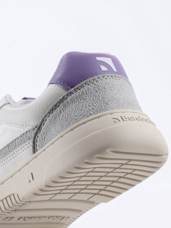 Barebarics Zing - White & Purple barefoot sneaker – 4