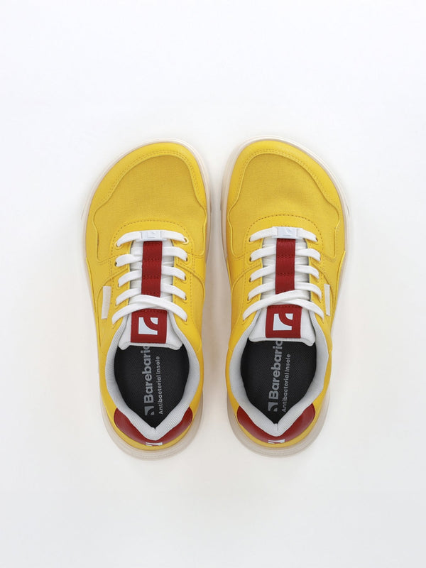 Barebarics Zing - Yellow & Red barefoot sneaker – 5
