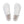 Pair of white sneakers on a white background