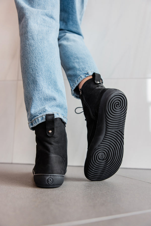 Shapen COZY 2.0 fekete matt  barefoot csizma