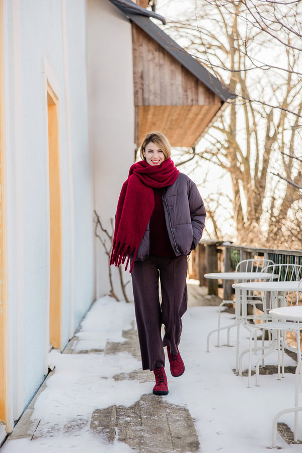 Shapen COZY 2.0 bordó barefoot csizma