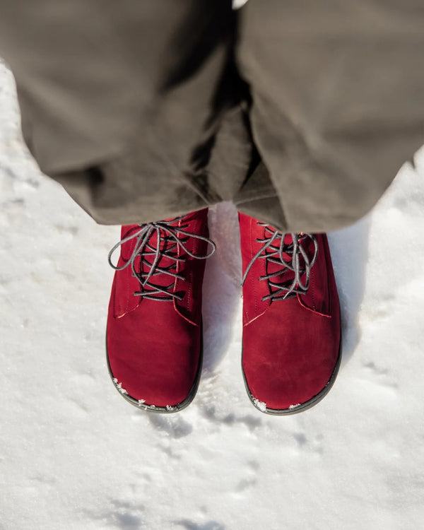 Shapen COZY 2.0 bordó barefoot csizma