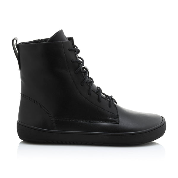 Shapen COZY 2.0 fekete sima bőr barefoot csizma