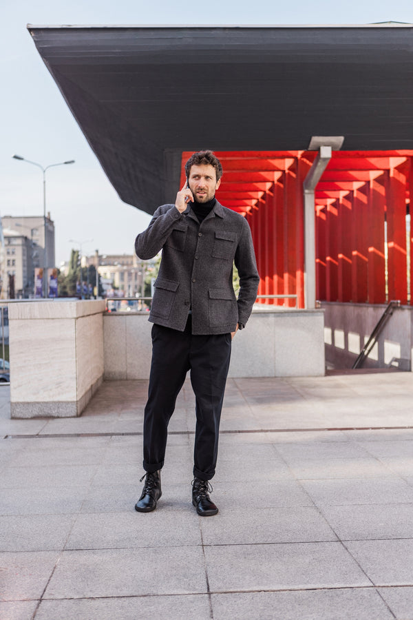 Shapen COZY 2.0 fekete sima bőr barefoot csizma