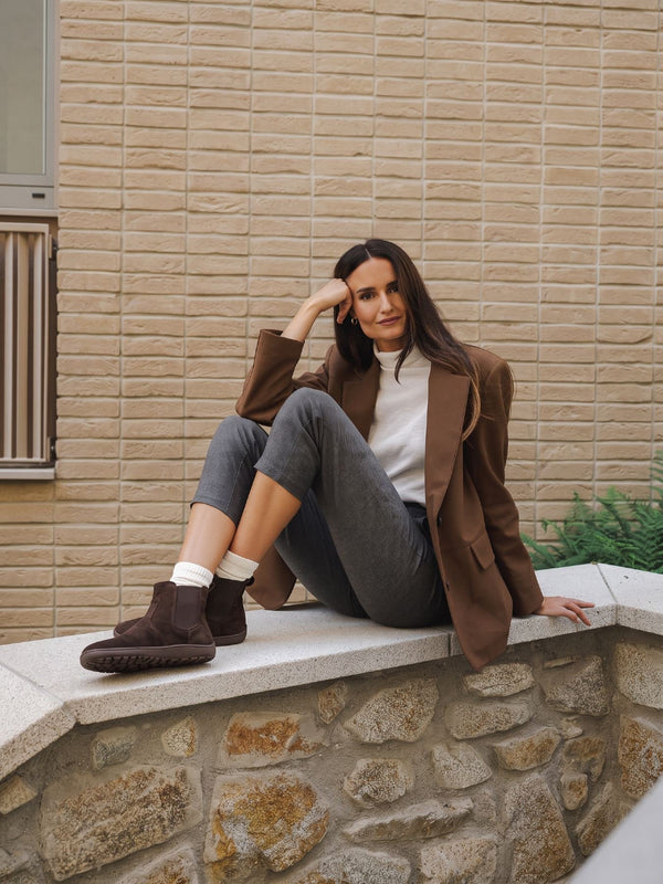 Be Lenka Entice 3.0 Chocolate leather barefoot Chelsea boots – view 2