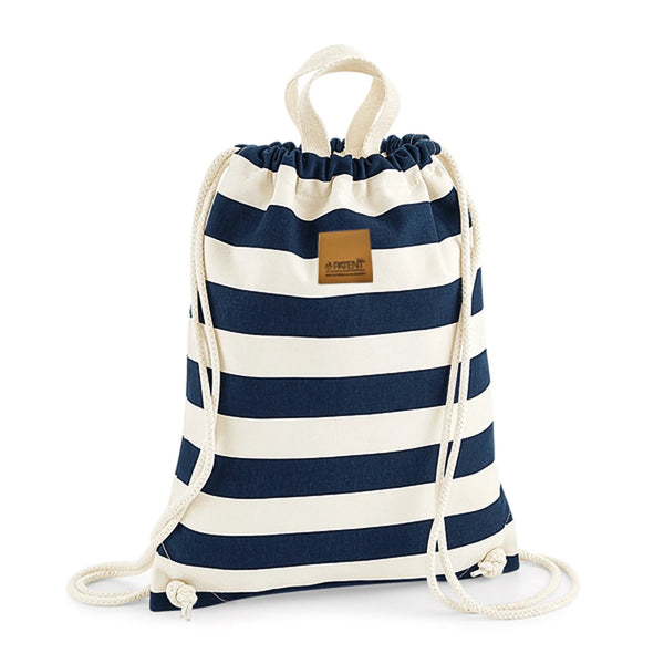 Organic gymbag - kék csíkos - PATENT DUO