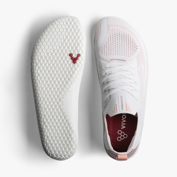 Vivobarefoot Primus Lite Women White/Peach Melba