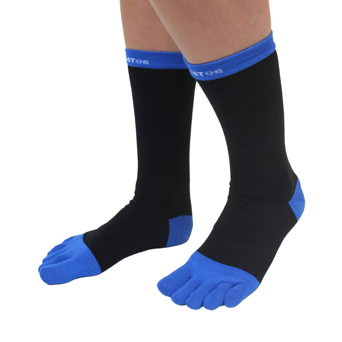 Toe Socks Mens Business Black/Blue