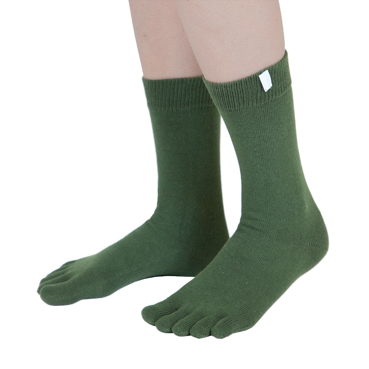 Toe Socks Essential Mid-Calf Green
