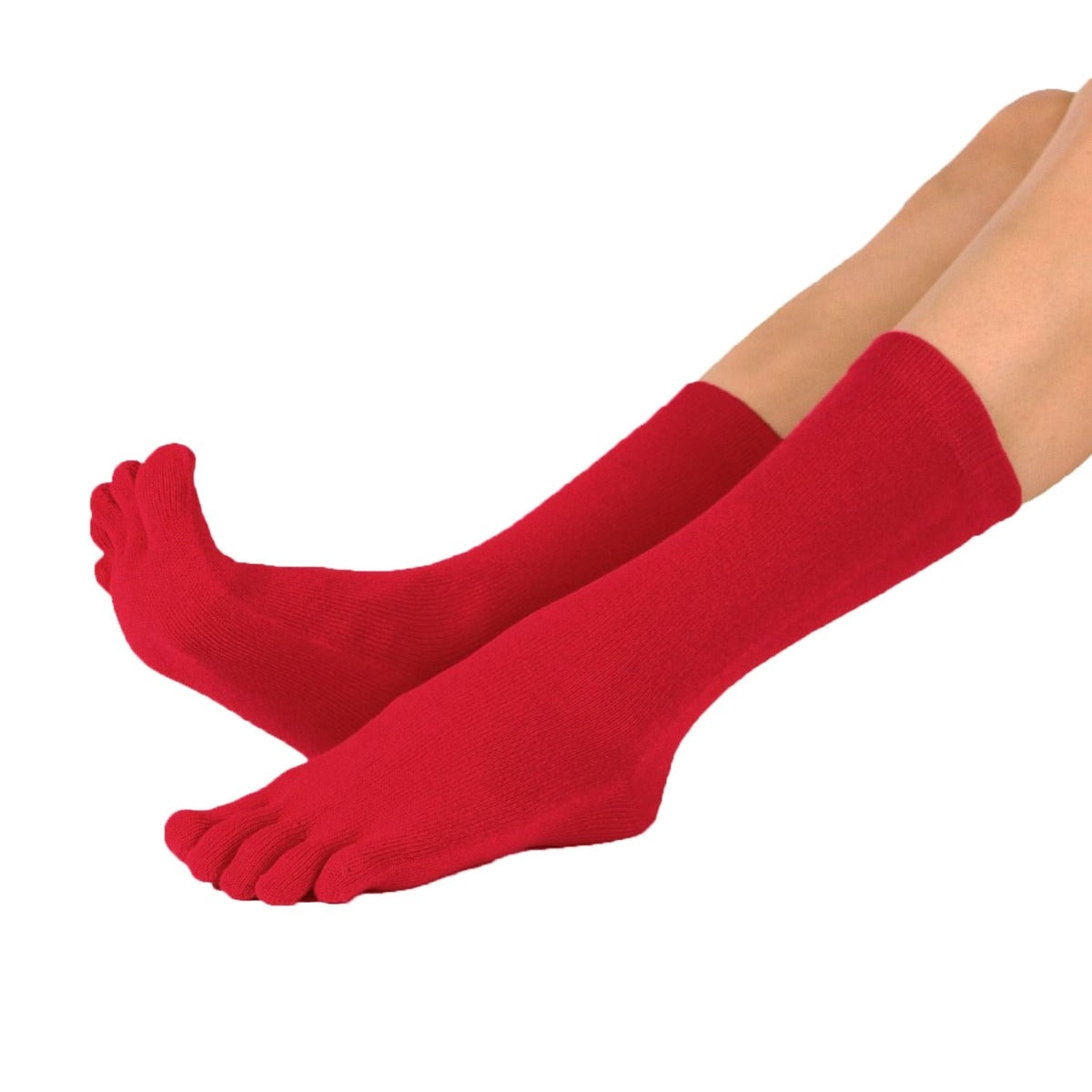 Lábujj zokni Essential Közepes hosszúságú piros