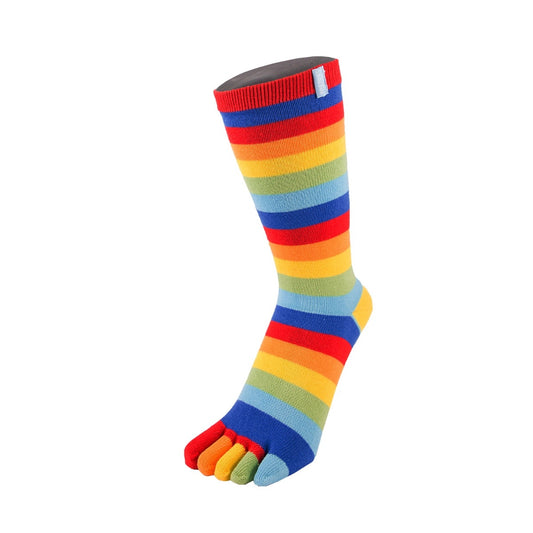Toe Socks Essential Mid-Calf Rainbow