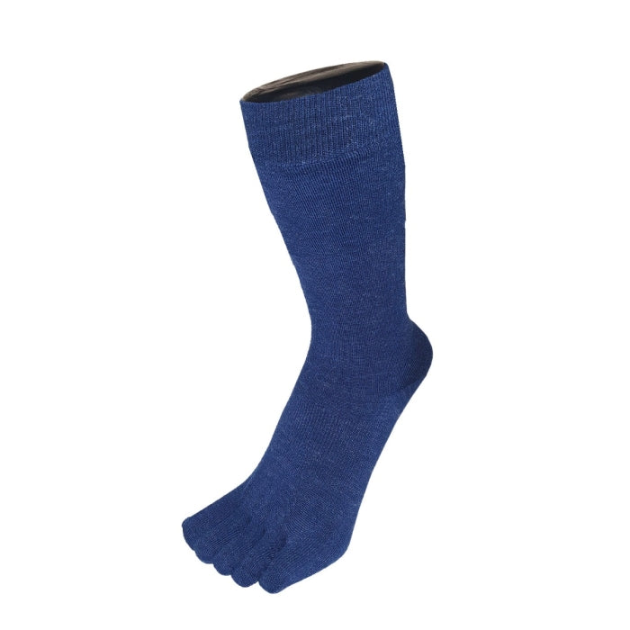 TOETOE® - Outdoor Wool Mid Calf Socks - Blue