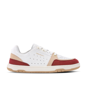 Barebarics Wave 2.0 – fehér és bordó barefoot sneaker