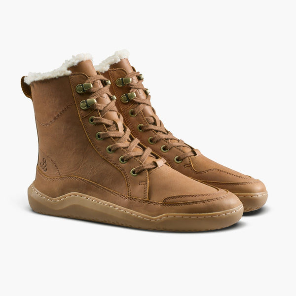 Vivobarefoot Gobi Boot II Warmlined Womens Bark – pair