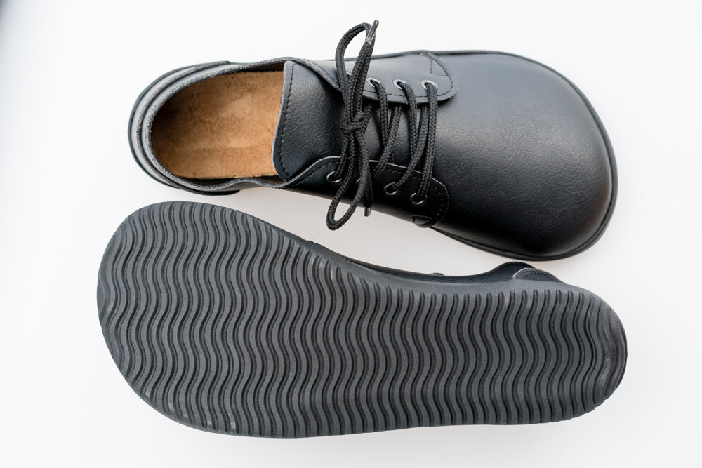 Ahinsa Bindu 2 Fekete, Mindennapokra tervezett X-tra széles orrú cipő